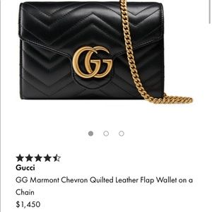 🔥SOLD🔥 Gucci Marmont Wallet on a Chain